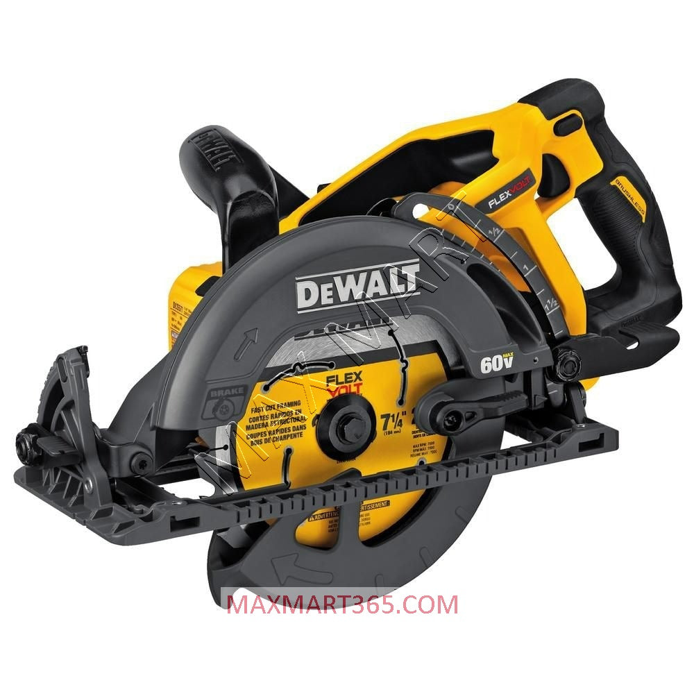 DEWALT DCS577B 60V FLEXVOLT Brushless Cordless 7-1/4-inch Wormdrive Circular Saw (Tool Only)