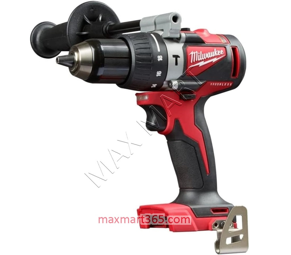 Milwaukee 2902-20 M18 Brushless Cordless 1/2-inch Compact Hammer Drill Driver (Tool Only)