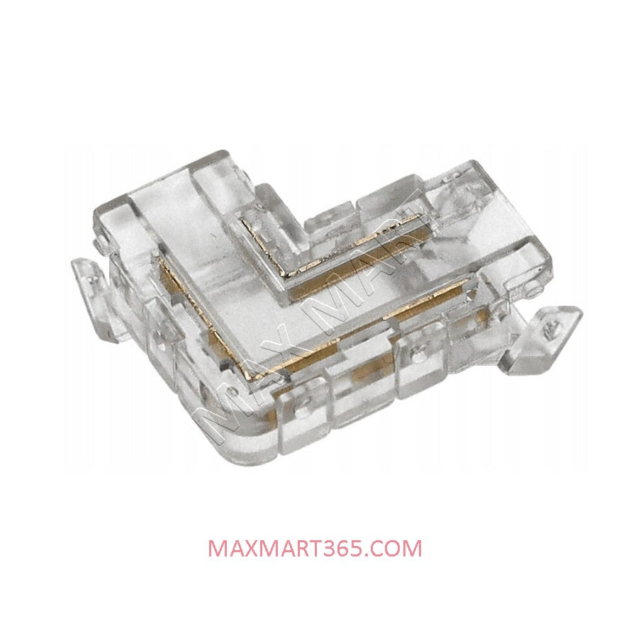 L-Shaped Corner Joint Connector Adapter for 8mm Solderless LED Strip Light