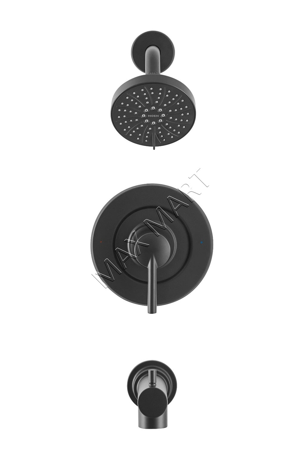 MOEN Arlys 82770BL Bathtub Shower Faucet (Valve Included) - Matte Black