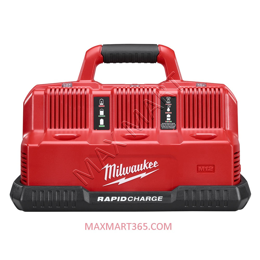 Milwaukee 48-59-1807 M18/M12 18V/12V 6-Port Sequential Rapid Charge Fast Charger Station