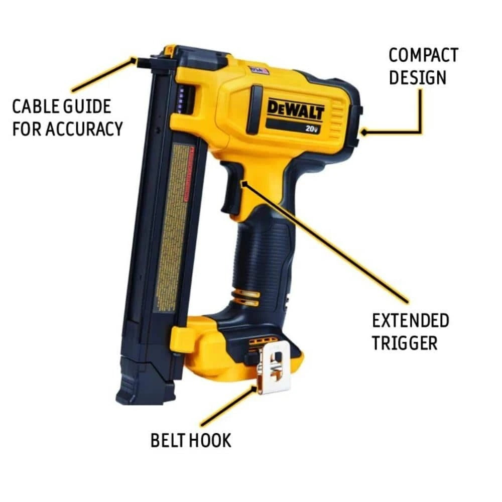 DEWALT DCN701B 20V Cordless Cable Stapler (Tool Only)