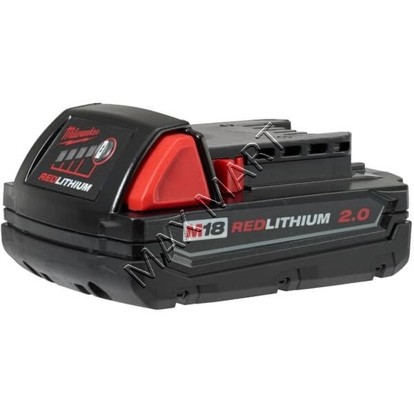 Milwaukee M18 18V Lithium-Ion Compact (CP) 2.0Ah 2Ah Battery 48-11-1820