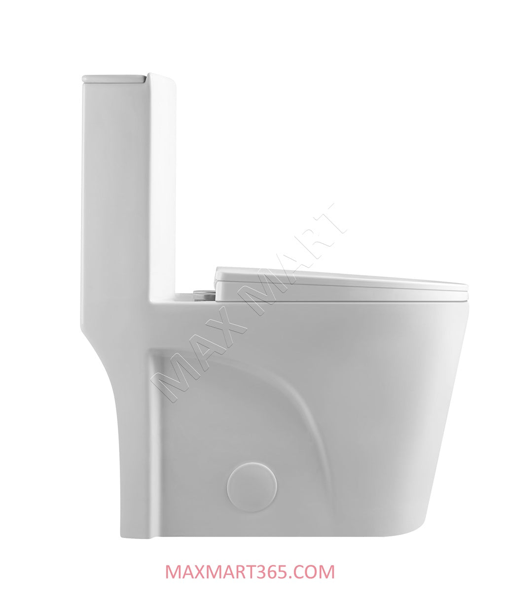One-Piece Toilet with Soft-Close Seat, CUPC certified, 12-inch Rough-in