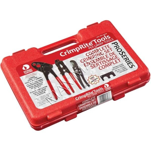 WATERLINE CrimpRite 1/2-in to 1-in PEX/PVC Combo Angle Crimping Tools Kit - 3 Pieces