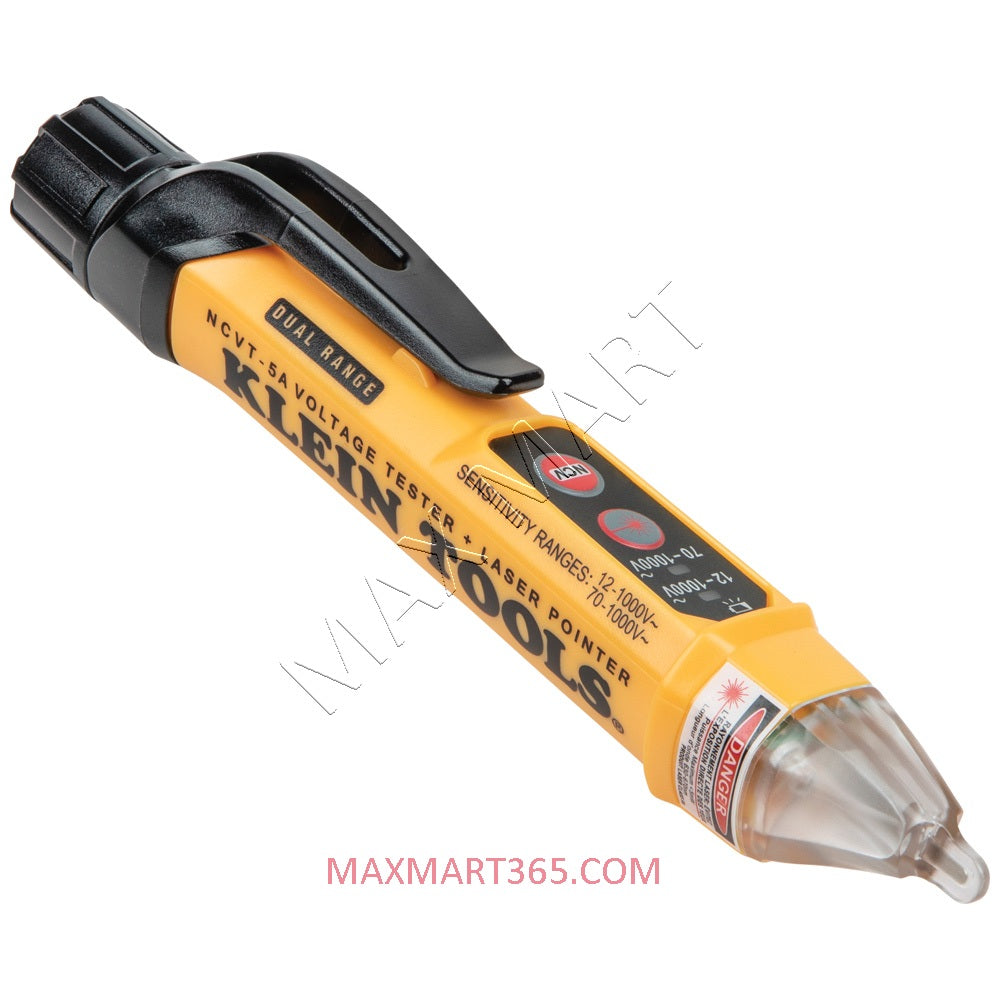 Klein Tools NCVT-5A Non-Contact Voltage Tester Pen, Dual Range, with Laser Pointer