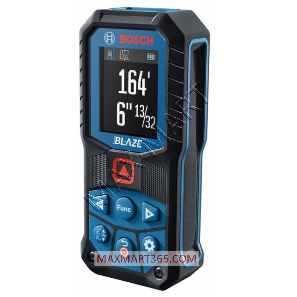 Bosch GLM165-22 Blaze 165ft Red Laser Distance Tape Measurer w/ Color Screen & Measurement Rounding