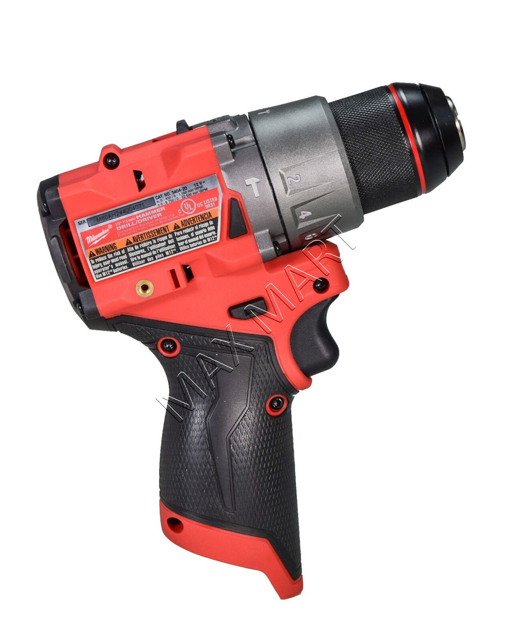 Milwaukee 3404-20 M12 FUEL Brushless Cordless 1/2-inch Hammer Drill Driver (Tool-Only)