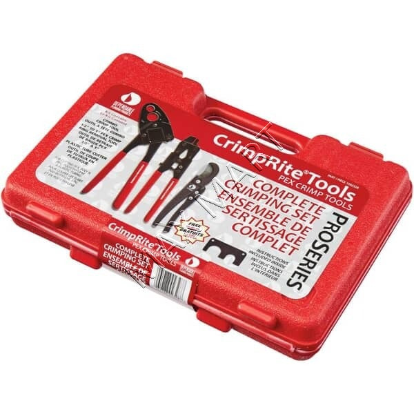 WATERLINE CrimpRite 1/2-in to 1-in PEX/PVC Combo Angle Crimping Tools Kit - 3 Pieces