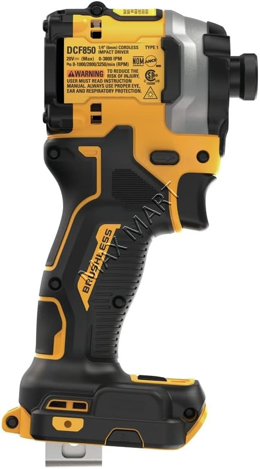 DEWALT DCF850B 20V ATOMIC 无刷无绳 3 速冲击起子（仅工具）