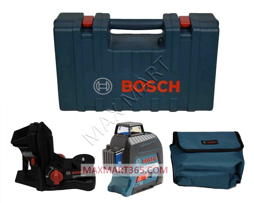 Bosch GLL3-300 Red 200ft 360-Degree 3-Plane Self Leveling Laser Level Kit