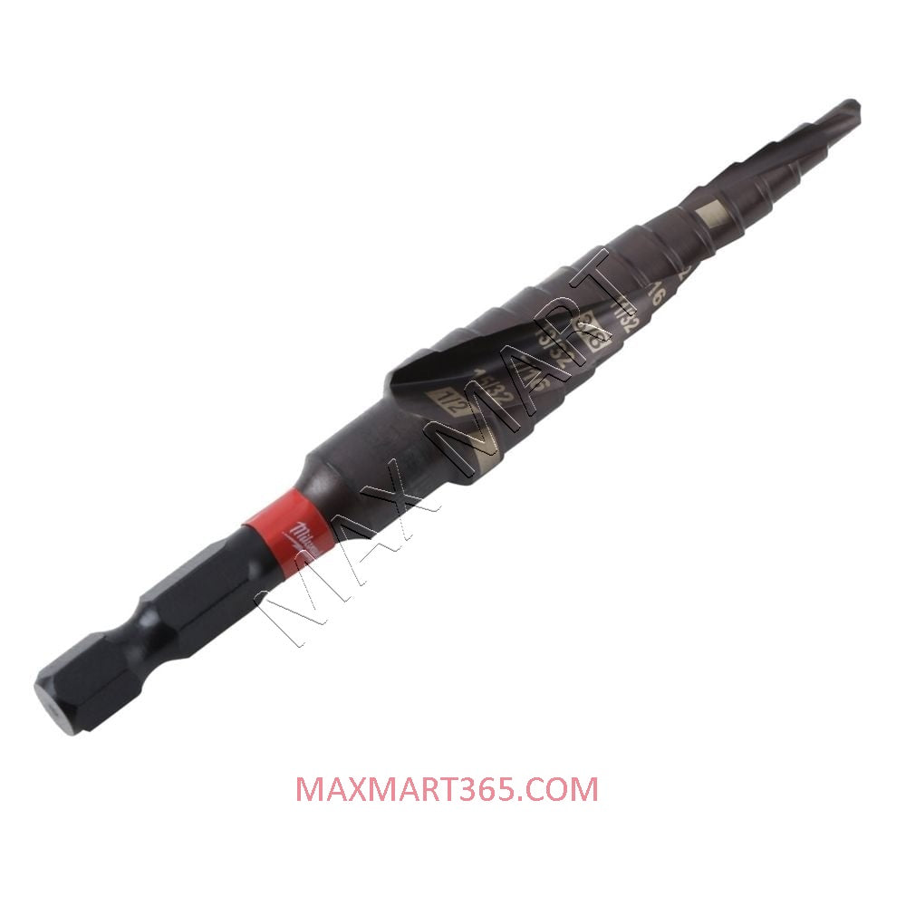 Milwaukee SHOCKWAVE #1 Impact-Rated Titanium Step Drill Bit 1/8-inch - 1/2-inch (13-Steps) 48-89-9241