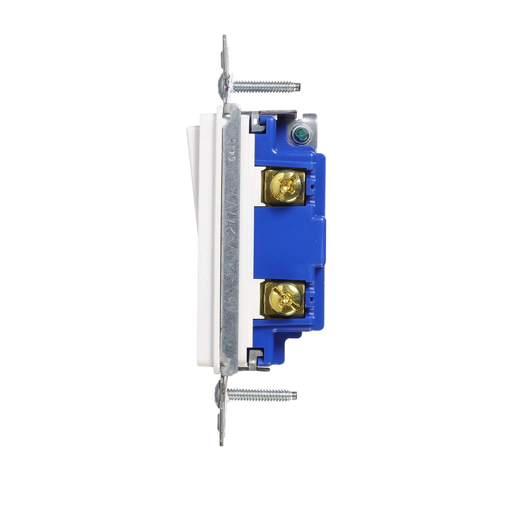 Eaton 7501W 15Amp Single Pole Light Switch - White