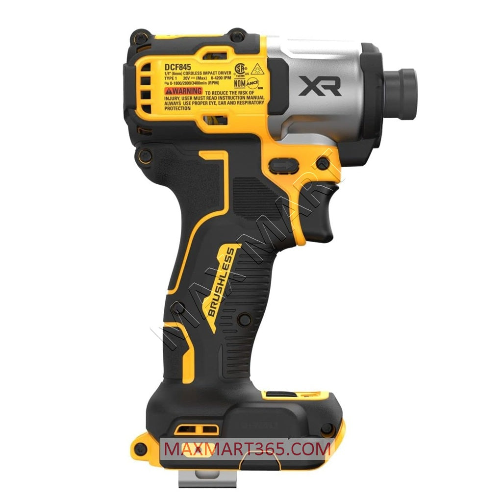 DEWALT DCF845B 20V XR Cordless Brushless 3-Speed Impact Driver (Tool Only)