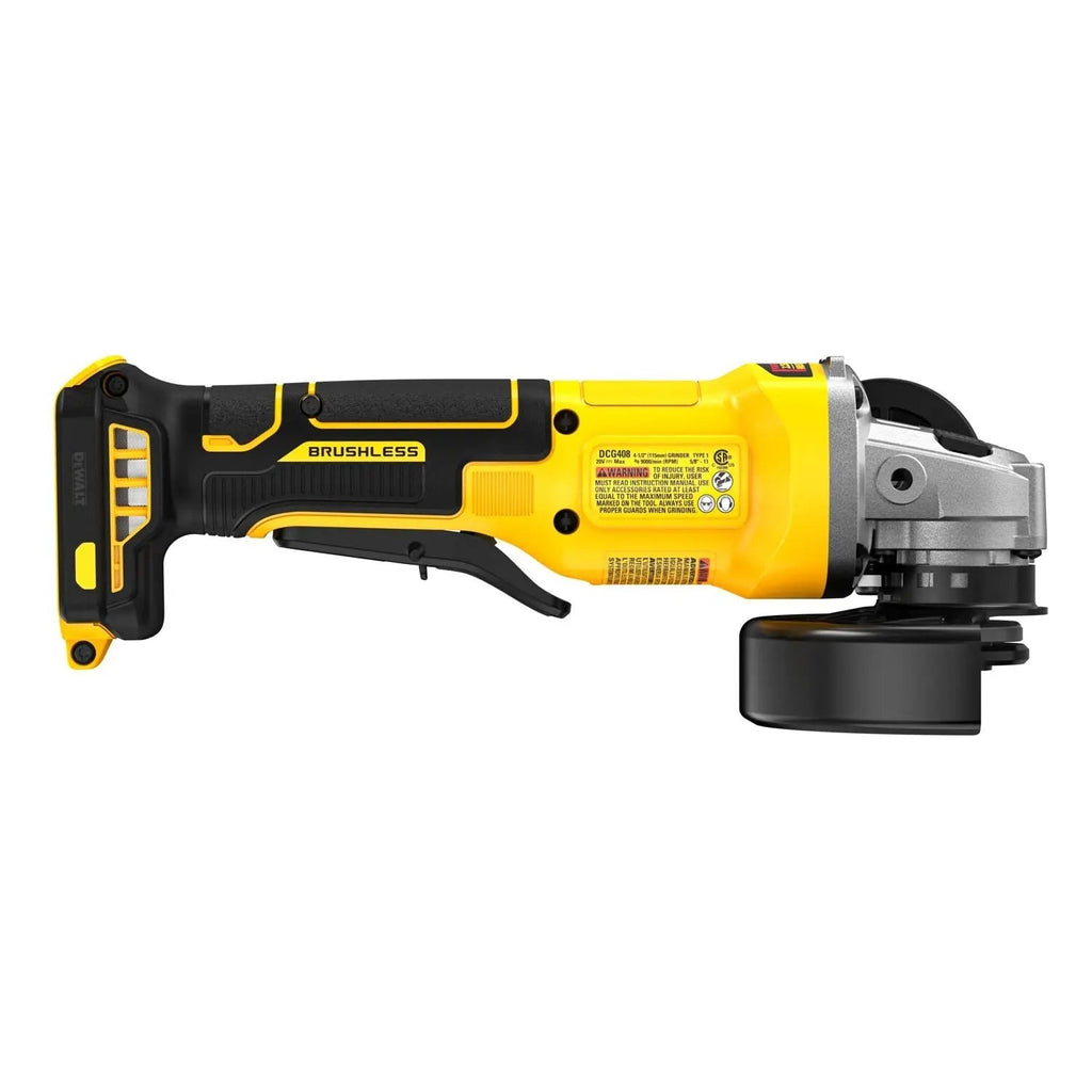 DEWALT DCG408B 20V MAX Cordless Brushless Paddle-Switch Angle Grinder (Tool Only)