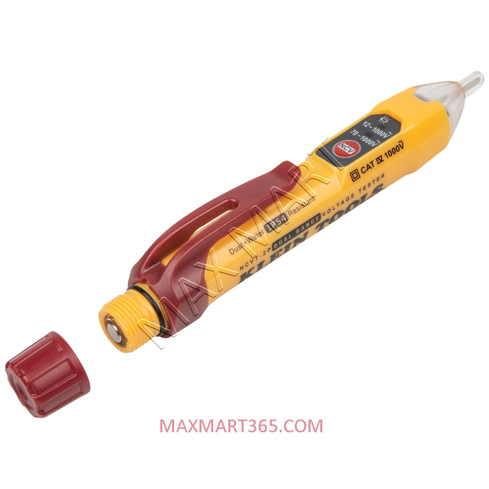 Klein Tools Dual Range Non-Contact Voltage Tester with Receptacle Outlet Tester Tool Set Kit NCVT2PKIT