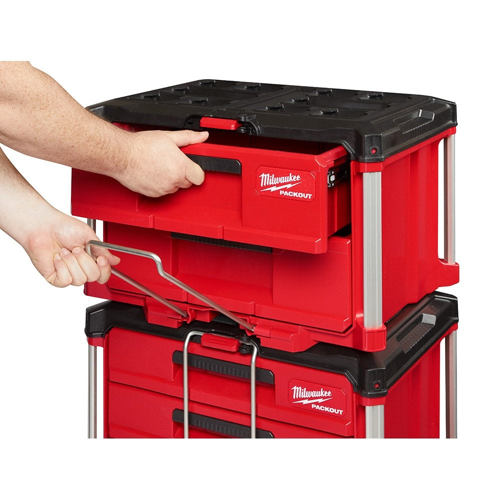 MILWAUKEE 48-22-8442 PACKOUT 22-inch 2-Drawer Tool Box with Metal Reinforced Corners