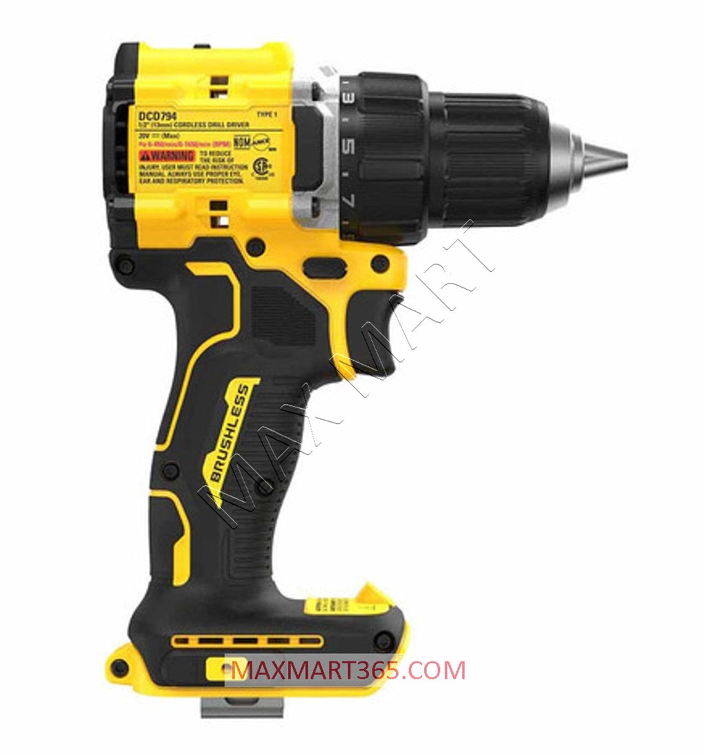 DEWALT DCD794B 20V ATOMIC Cordless Brushless 1/2-inch Compact Drill Driver (Tool Only)