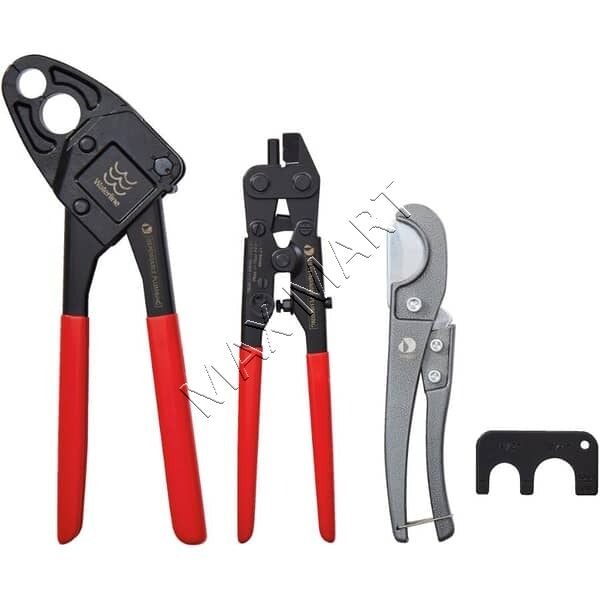 WATERLINE CrimpRite 1/2-in to 1-in PEX/PVC Combo Angle Crimping Tools Kit - 3 Pieces