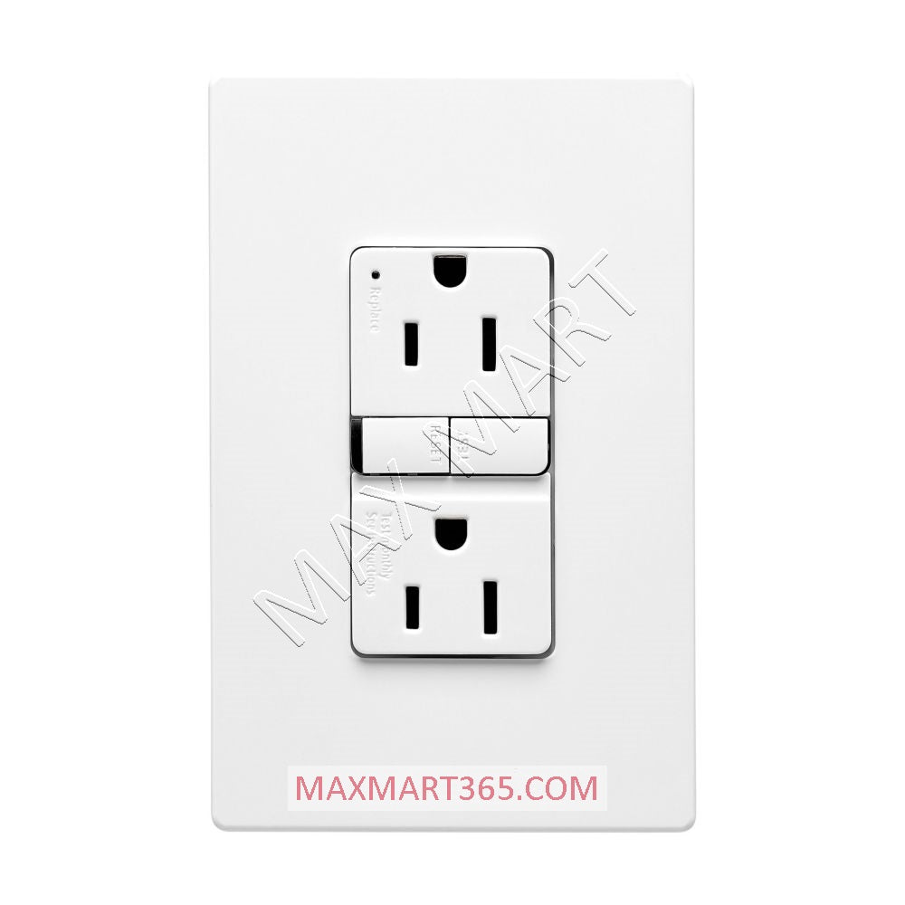 Eaton ETN 15A 15Amp Slim GFCI 125V Tamper-Resistant TR Receptacle Outlet Plug