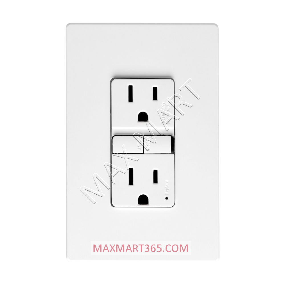 Eaton ETN 15Amp 125V Slim GFCI Tamper-Resistant TR Receptacle Outlet Plug