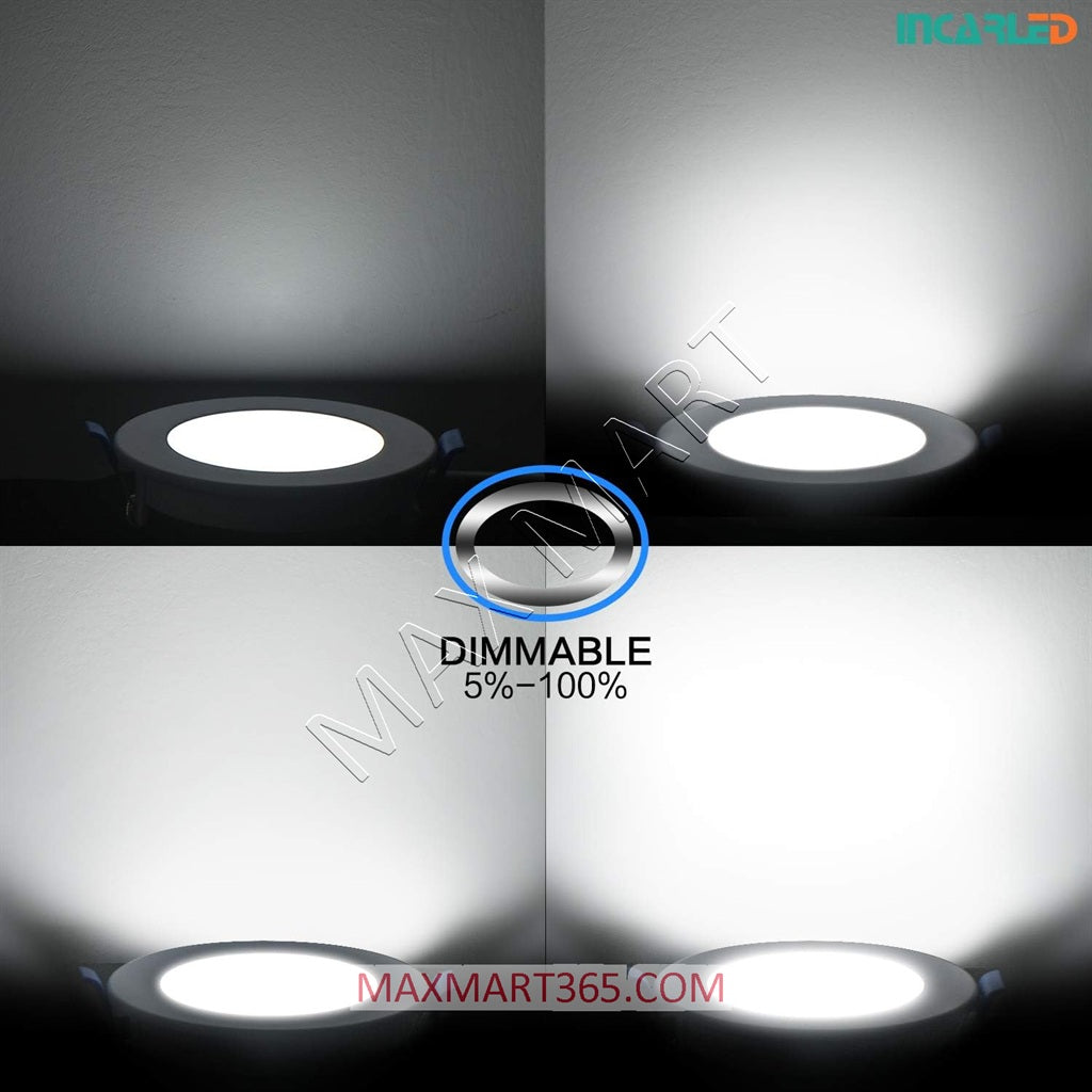 4-Inch 3CCT Dimmable 9W Slim LED Recessed Potlight, 3000K 4000K 5000K