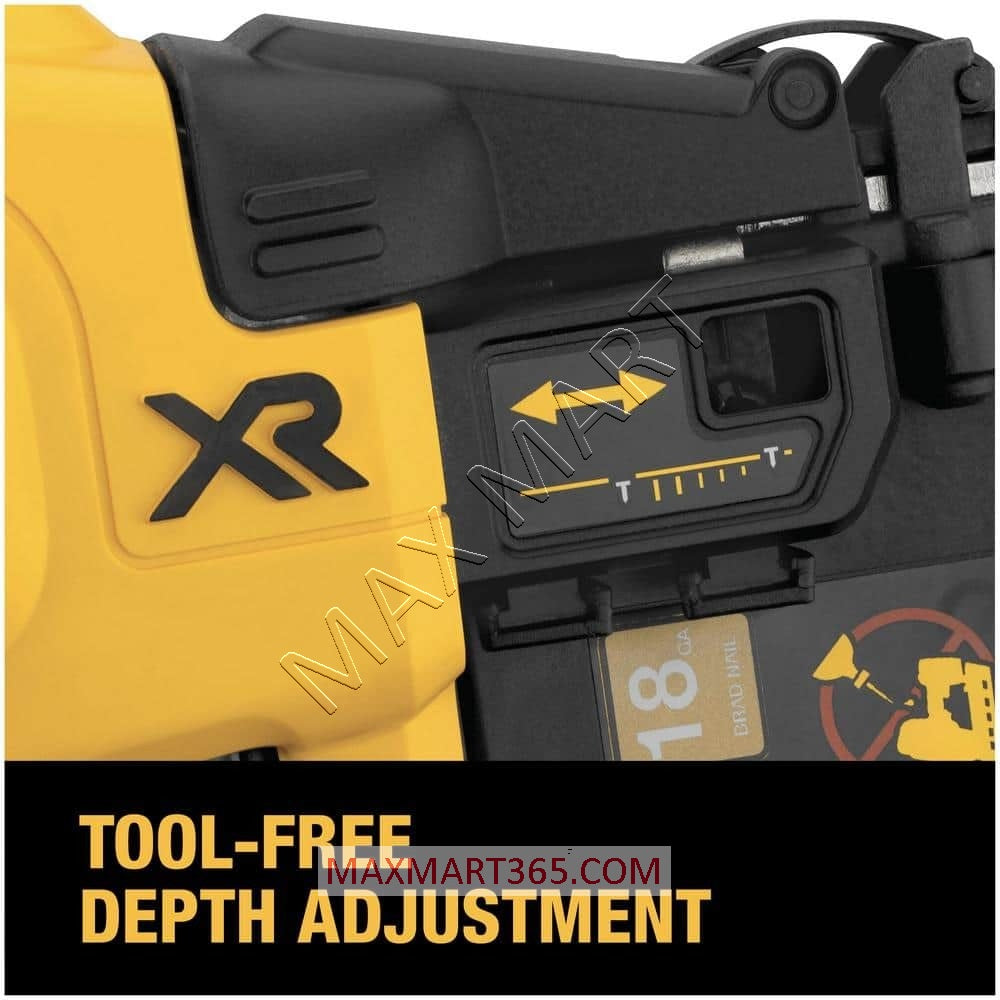 DEWALT DCN680B 20V XR 18-Gauge 18GA Brushless Cordless Brad Nailer (Tool Only)