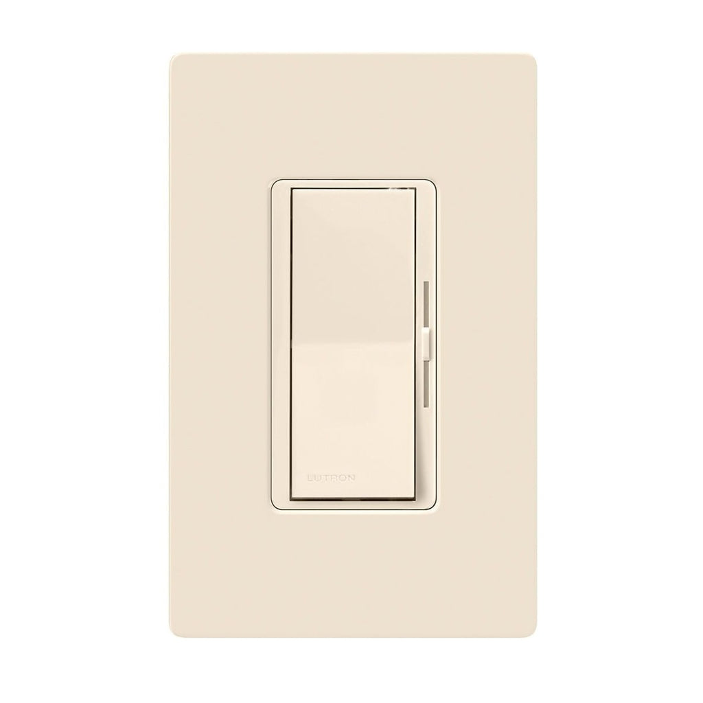 Lutron DIVA LED+ Dimmer Switch w/ Wallplate, Single Pole or 3-Way, DVWCL-153PH - Light Almond