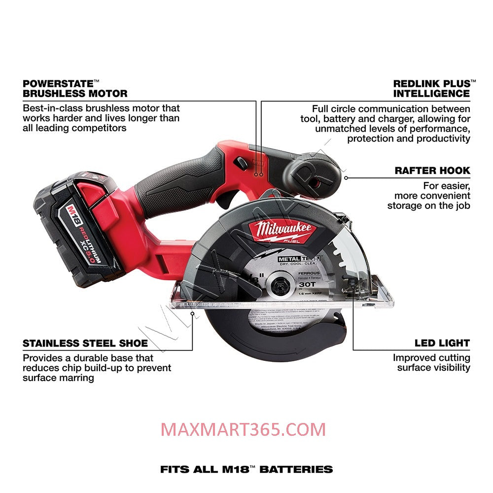 Milwaukee 2782-20 M18 FUEL Brushless Cordless Metal Cutting Circular Saw (Tool Only)