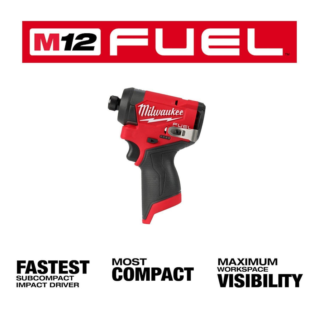 Milwaukee 3453-20 M12 FUEL Brushless Cordless 4-speed Impact Driver (Tool Only)