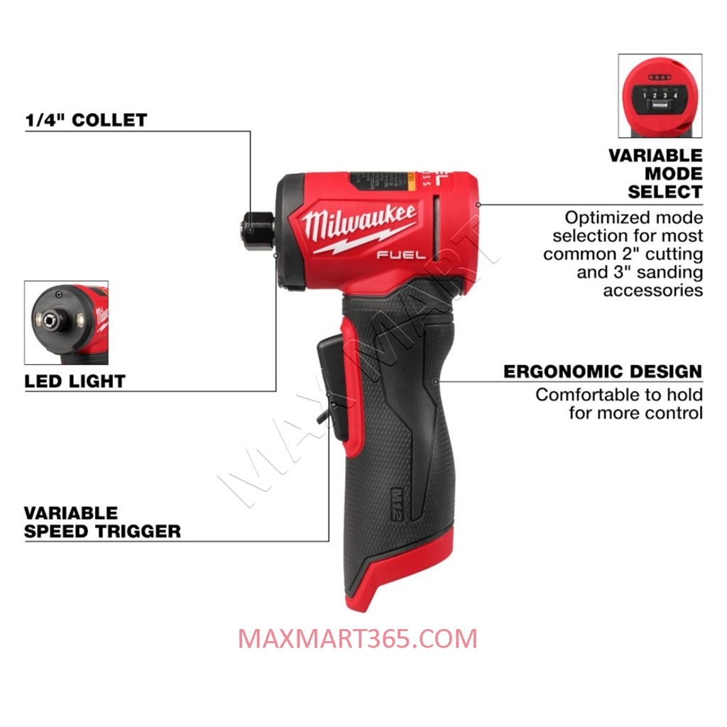 Milwaukee 3485-20 M12 FUEL 1/4-inch Right Angle Die Grinder (Tool-Only)