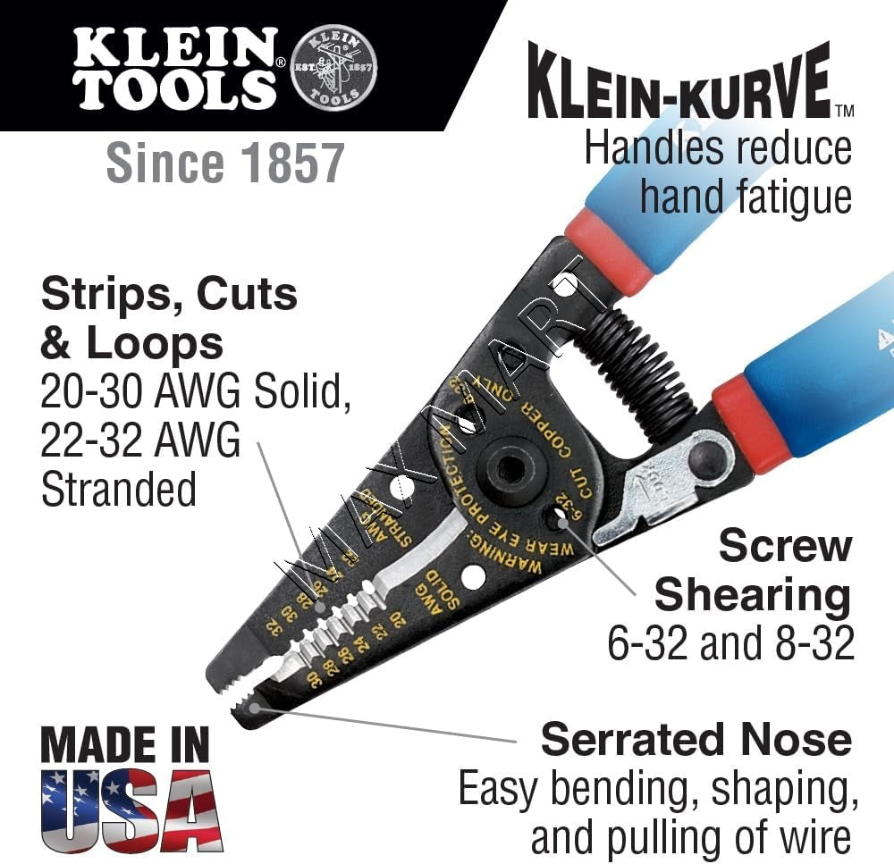 Klein Tools 11057 Klein-Kurve Wire Stripper and Cutter