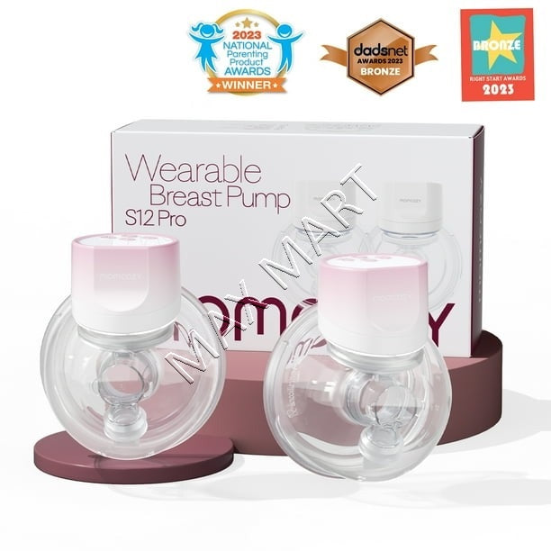 Momcozy S12 Pinky Pro Hands Free Breast Pump, Electric Wearable Double Wireless Pump 24mm