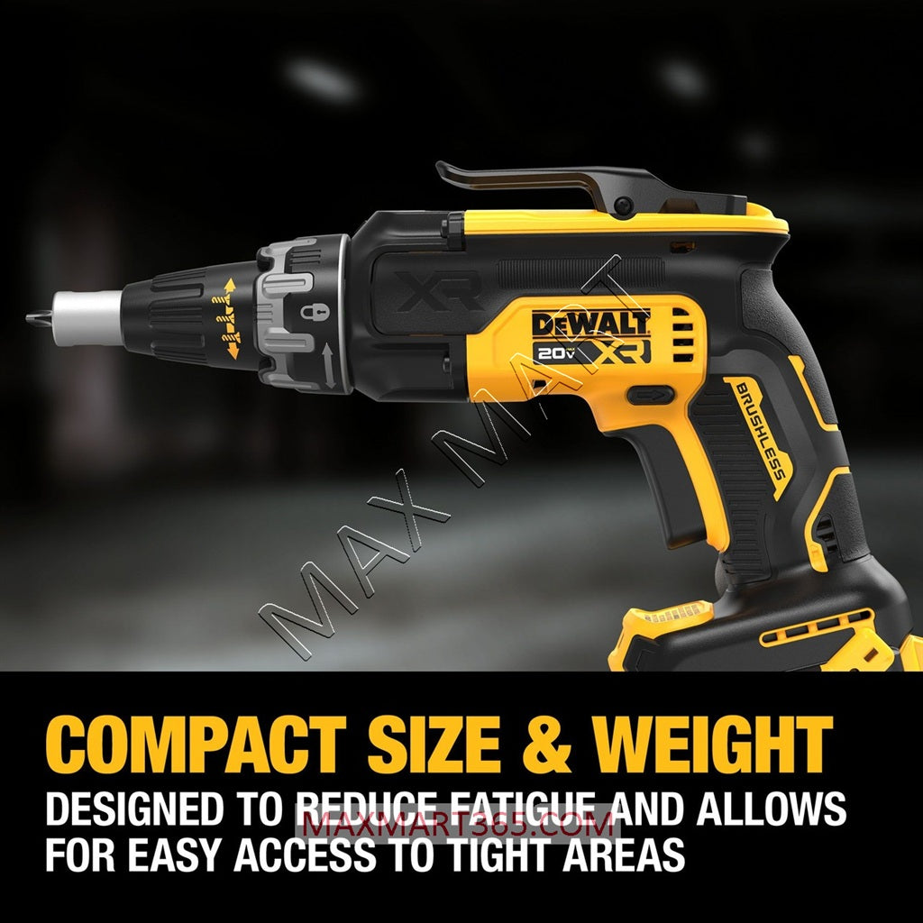 DEWALT DCF630B 20V XR Cordless Brushless Drywall Screw Gun Screwgun (Tool Only)