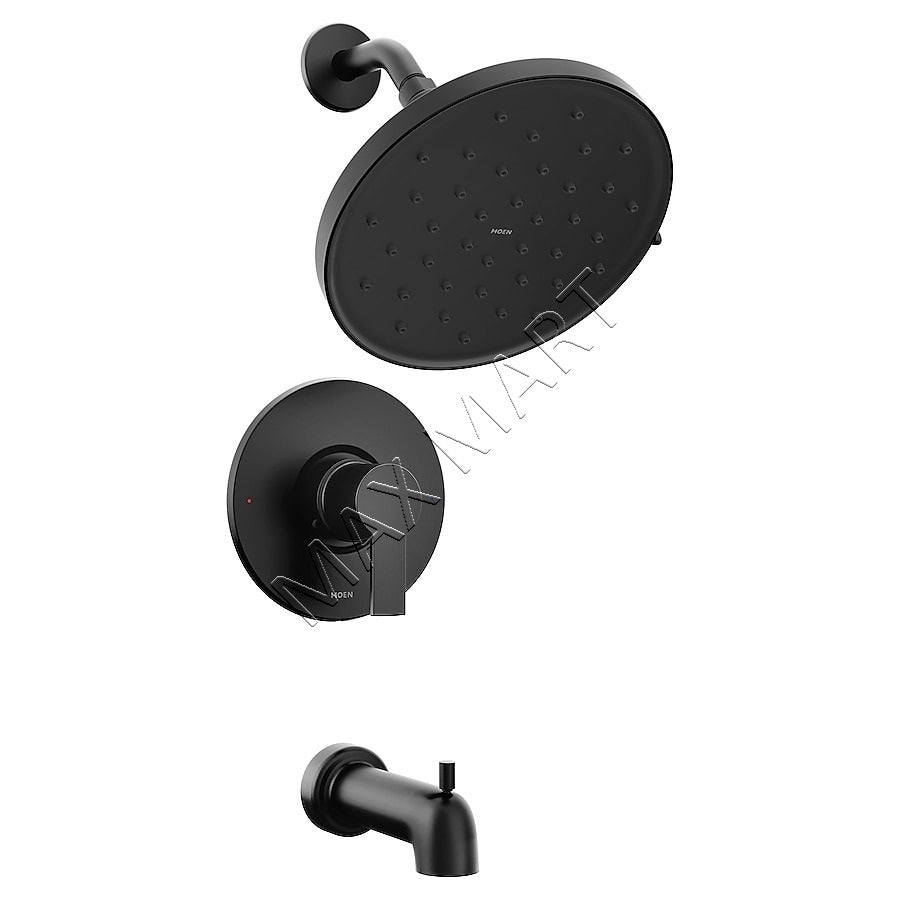 Moen Avri 82156BL Magnetix 1-handle Bathtub and Shower Faucet (Valve Included) -  Matte Black