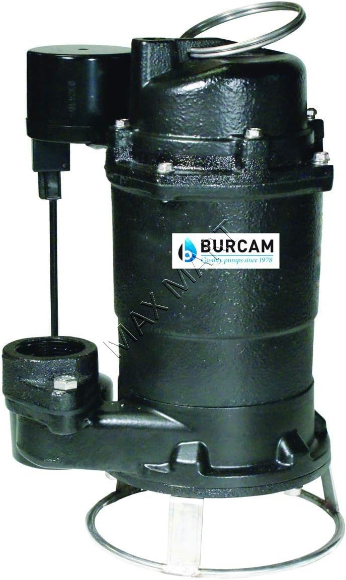 BURCAM 2-Step 3/4 HP Submersible Sewage Grinder Pump 400700