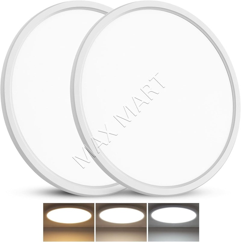 15-inch 30W 3CCT LED Dimmable Flush Mount Ceiling Light Lamp for Bedroom, Bathroom, Laundry etc