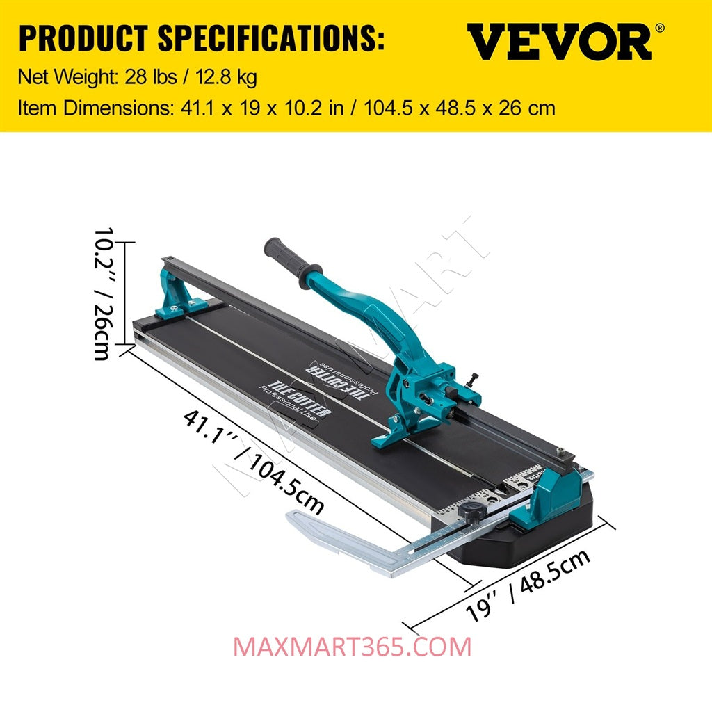 32-Inch Manual Tile Cutter for Porcelain Ceramic with Tungsten Carbide Cutting Wheel