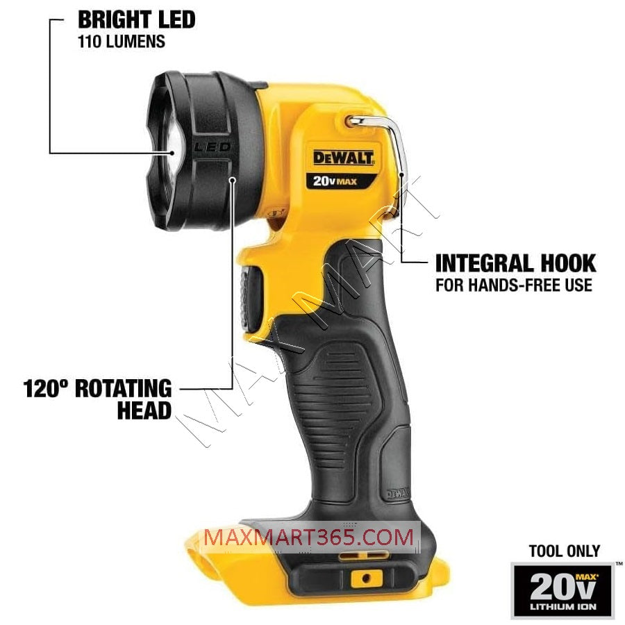 DEWALT DCL040 20V MAX LED Worklight flashlight (Tool Only)