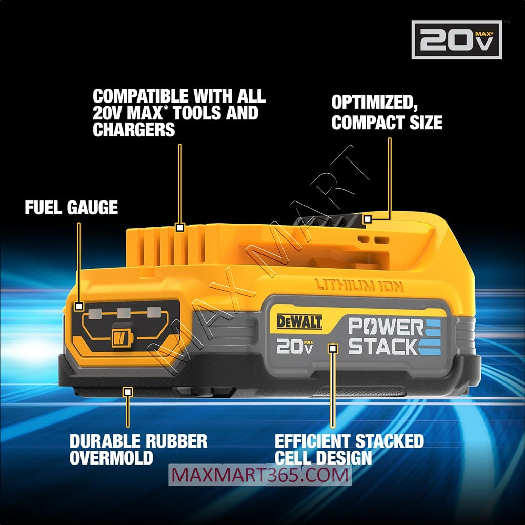 DEWALT 20V MAX POWERSTACK Compact Battery DCBP034