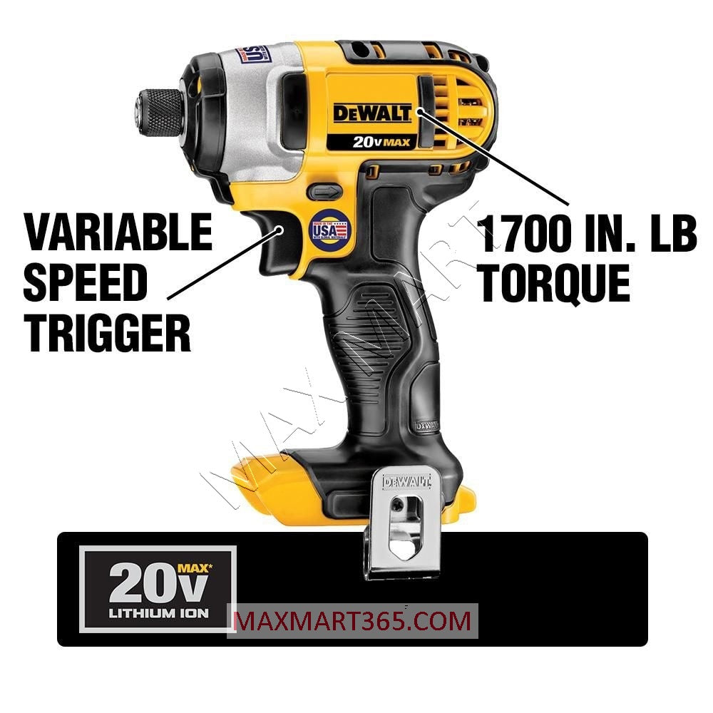 DEWALT DCF885B 20V MAX Cordless 1/4-inch Impact Driver (Tool Only)