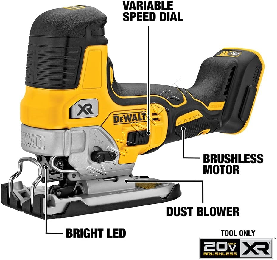 DEWALT 20V XR 无绳无刷曲线锯 JigSaw DCS335B DCS335（仅工具）