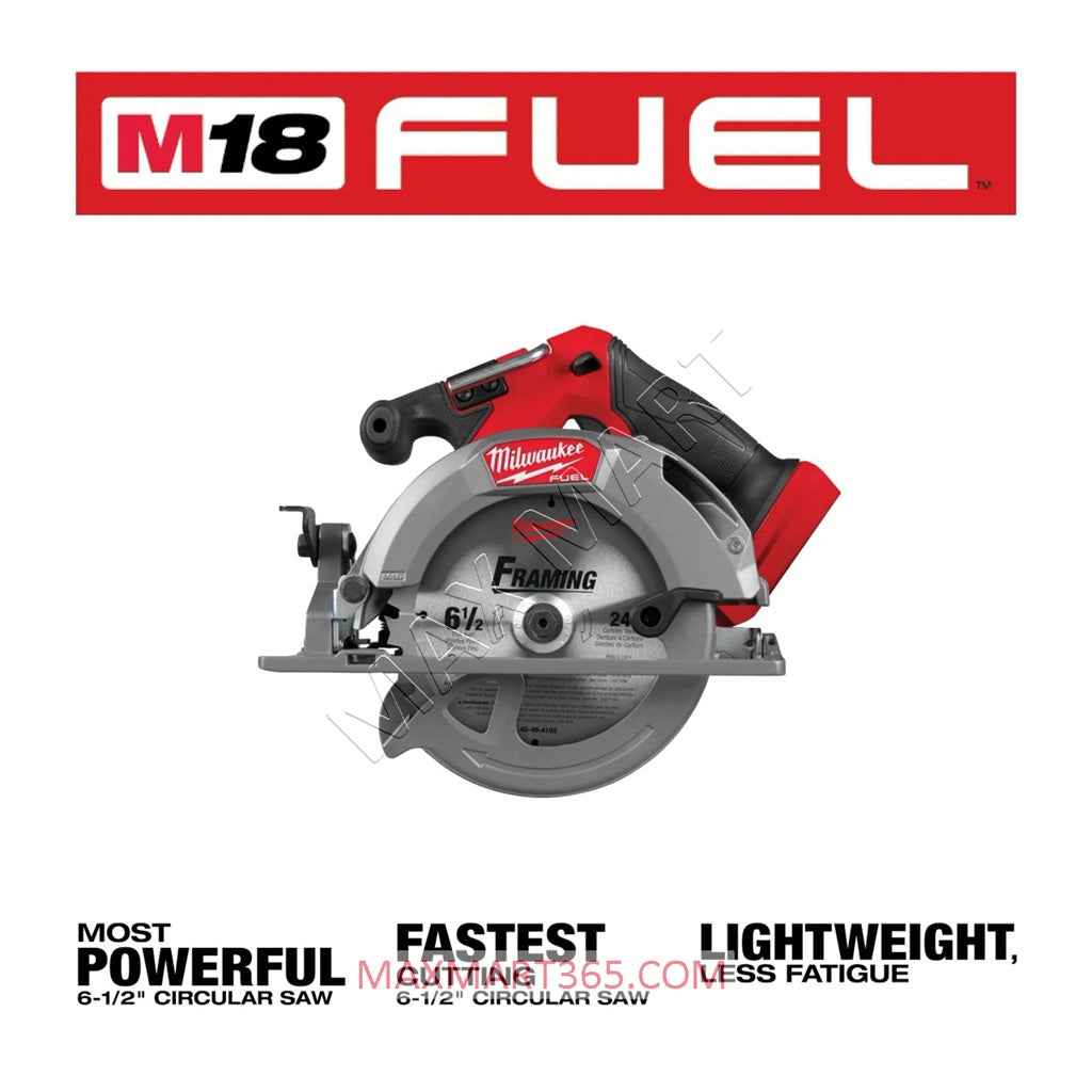 Milwaukee 2833-20 M18 FUEL Brushless Cordless 6-1/2-inch Circular Saw (Tool Only)