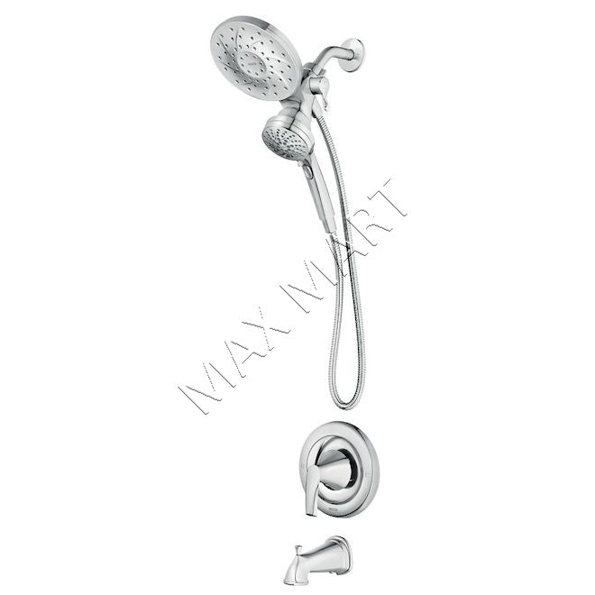 Moen Graeden 82137 Bathtub Shower Faucet with Magnetix Rainshower Head - Chrome