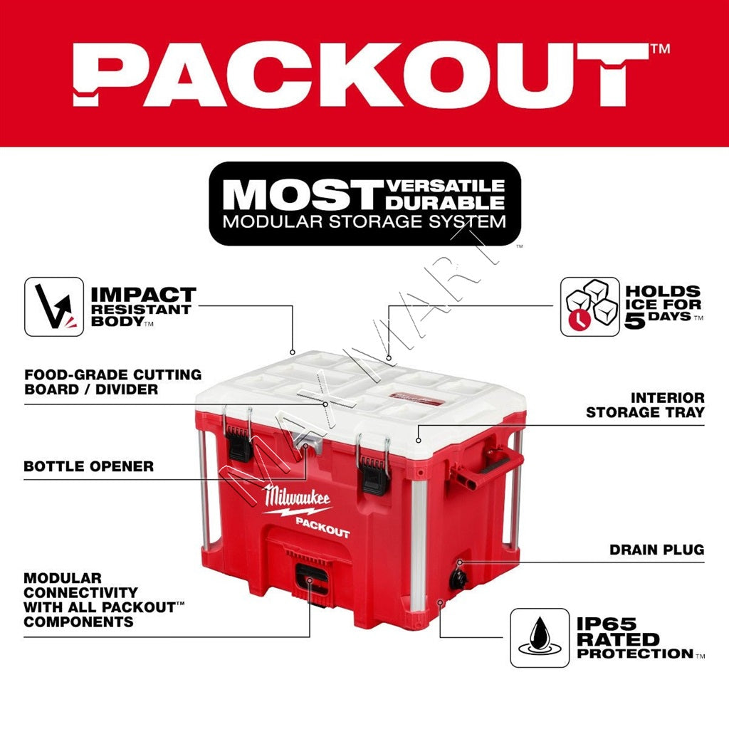 Milwaukee 48-22-8462 22 in. PACKOUT 40QT (37Liter) XL Cooler