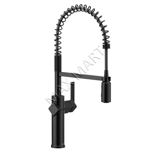 MOEN Joric 87580BL High Arc Pull-Down Kitchen Faucet with Sprayer - Matte black