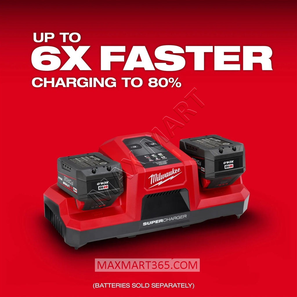 Milwaukee 48-59-1815 M18 Dual Bay Simultaneous Super Charger