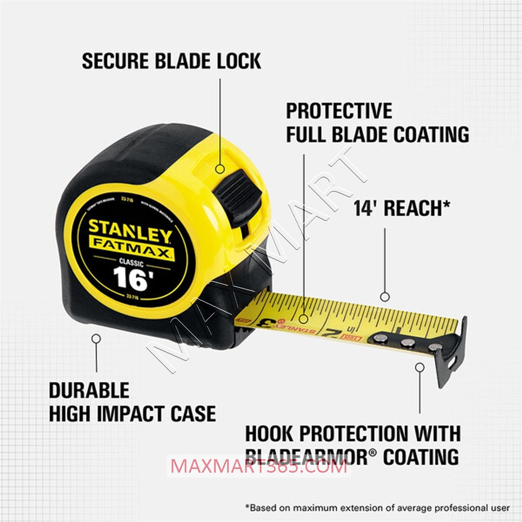 Stanley 33-716 FATMAX 16ft Classic Tape Measure