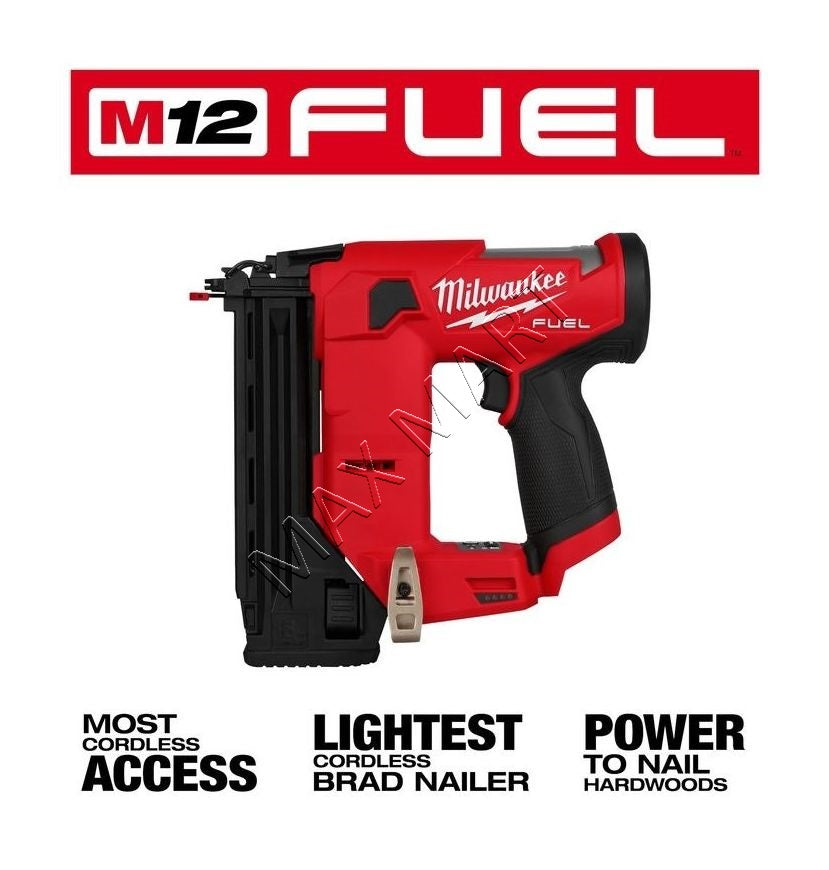 Milwaukee 2541-20 M12 FUEL Brushless Cordless 18-Gauge 18ga Brad Nailer (Tool Only)