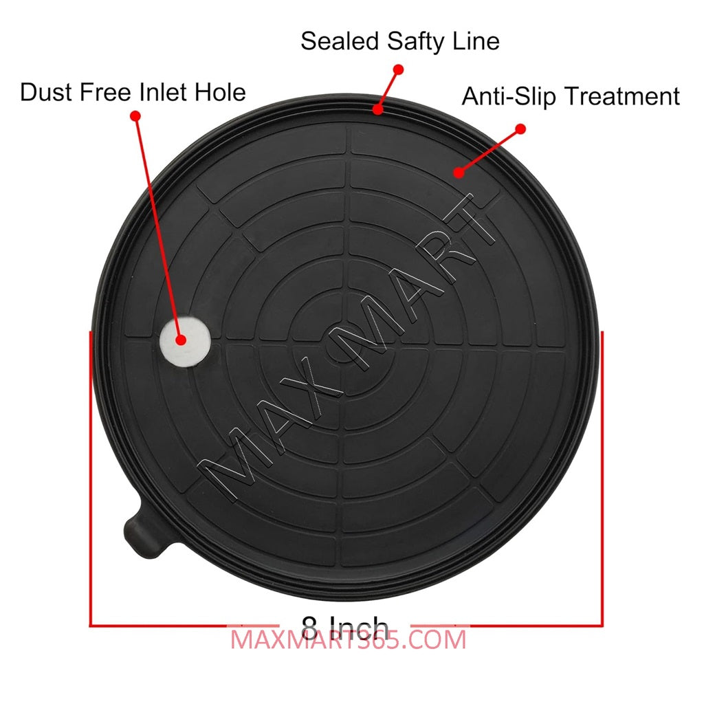 Heavy Duty 8-Inch Hand Pump Suction Cup with Gauge to lift Glass/Tile/Marble/Stone -500lbs capacity